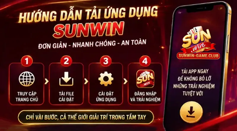 hướng dẫn tải app Sunwin