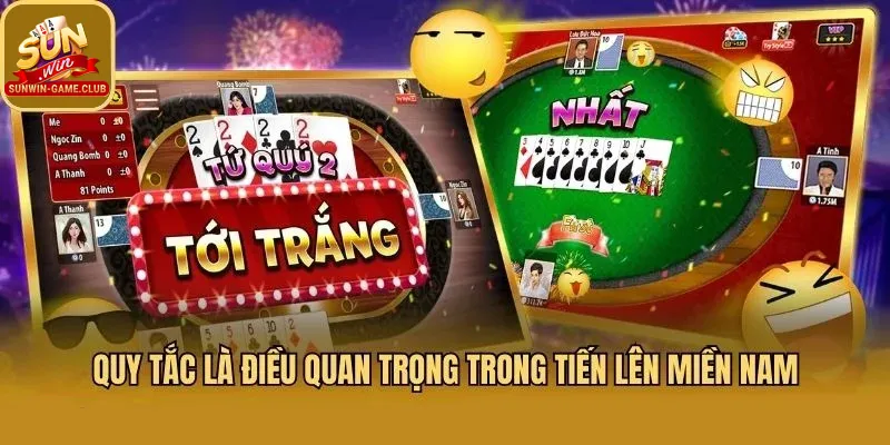 Quy tắc trong game bài tiến lên miền nam